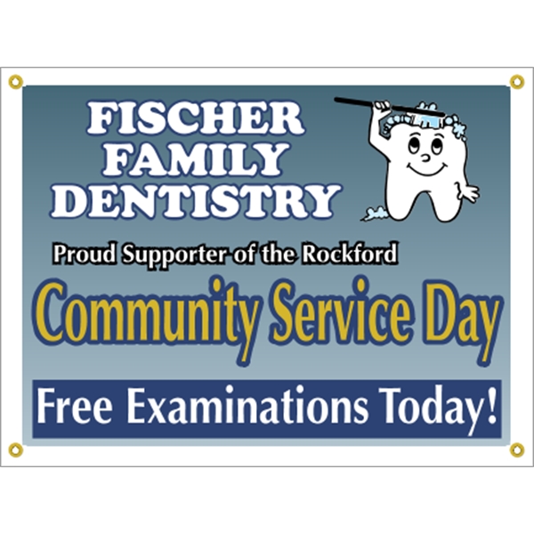 4' x 3' reinforced vinyl banner with four color process printing... from ASI 89910 Stouse, LLC