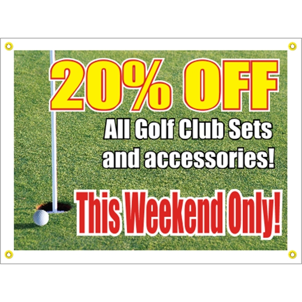 4' x 3' reinforced vinyl banner with four color process printing... from ASI 89910 Stouse, LLC