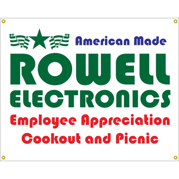 5' x 4' reinforced vinyl banner with four color process printing... from ASI 89910 Stouse, LLC