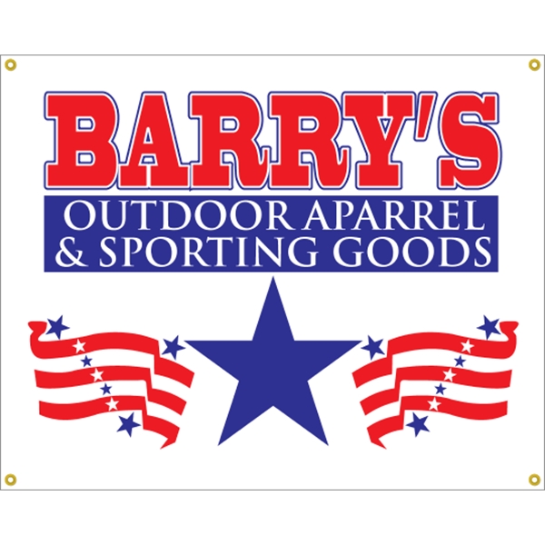 5' x 4' reinforced vinyl banner with four color process printing... from ASI 89910 Stouse, LLC
