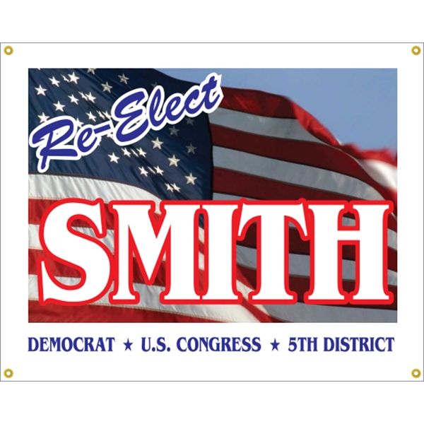 5' x 4' reinforced vinyl banner with four color process printing... from ASI 89910 Stouse, LLC