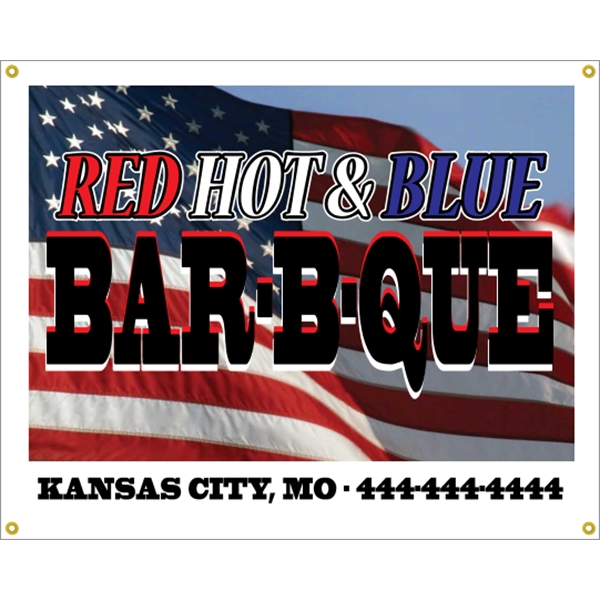 5' x 4' reinforced vinyl banner with four color process printing... from ASI 89910 Stouse, LLC