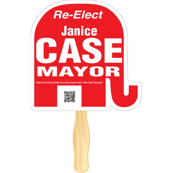 Elephant shaped rally hand fan, attached to a wooden handle.... from ASI 89910 Stouse, LLC