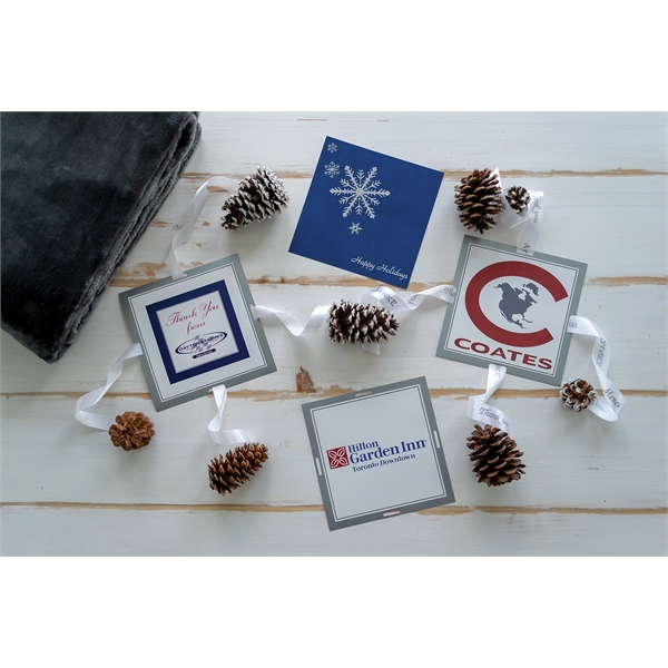 Cards with a ribbon that come with one of our themes... from ASI 73520 Neet Feet / Kanata Blanket