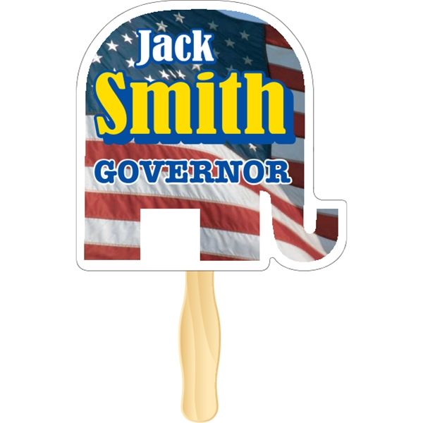 Elephant shaped rally hand fan, attached to a wooden handle.... from ASI 89910 Stouse, LLC