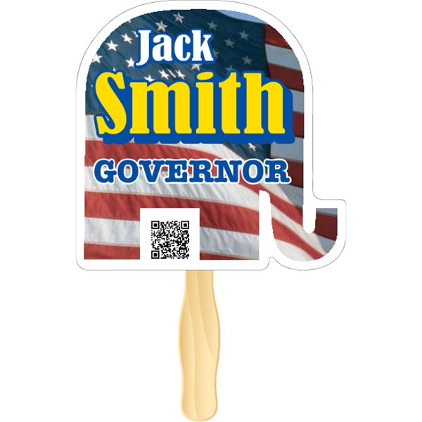 Elephant shaped rally hand fan, attached to a wooden handle.... from ASI 89910 Stouse, LLC