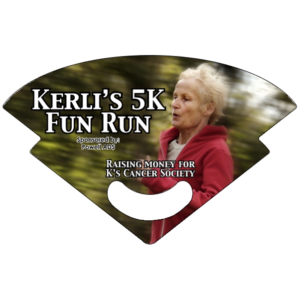 8" x 5.125"  rally hand fan with stick-less design and... from ASI 89910 Stouse, LLC