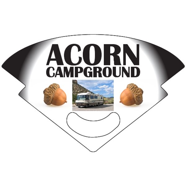 8" x 5.125"  rally hand fan with stick-less design and... from ASI 89910 Stouse, LLC