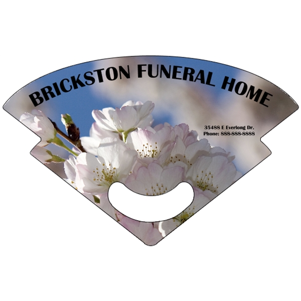 8" x 5.125"  rally hand fan with stick-less design and... from ASI 89910 Stouse, LLC