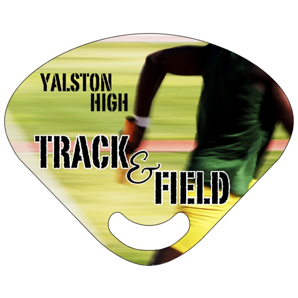 8.5" x 6.625" rally hand fan with stick-less design and four... from ASI 89910 Stouse, LLC