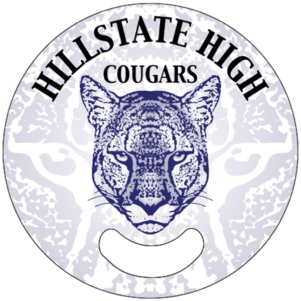 6.625"  rally hand fan with stick-less design and four color... from ASI 89910 Stouse, LLC