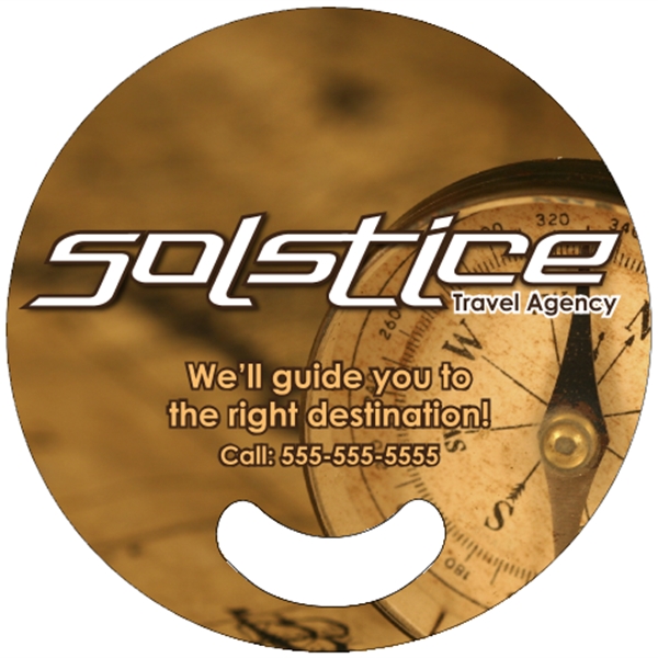 6.625"  rally hand fan with stick-less design and four color... from ASI 89910 Stouse, LLC