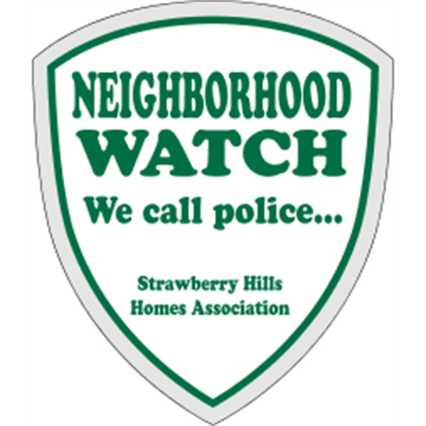 3" x 3.5" shield security decal made of clear polyester with... from ASI 89910 Stouse, LLC