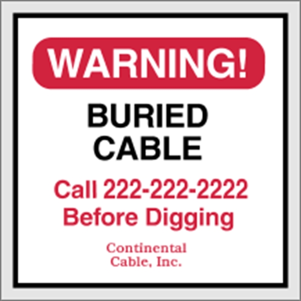 3" x 3" square shaped security decal made of clear polyester... from ASI 89910 Stouse, LLC