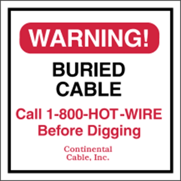 3" x 3" square shaped security decal made of white vinyl... from ASI 89910 Stouse, LLC