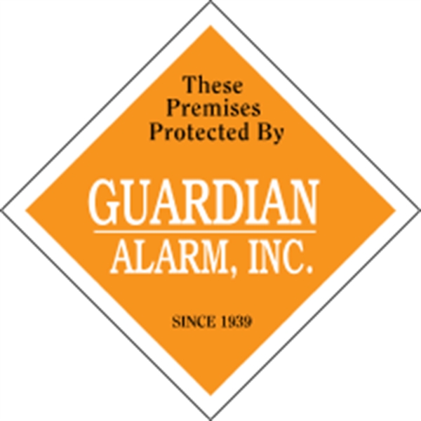 3" x 3" diamond shaped security decal made of white vinyl... from ASI 89910 Stouse, LLC
