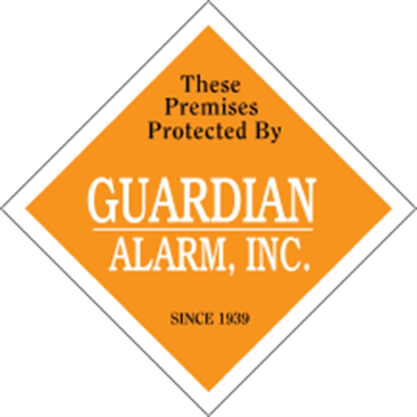 3" x 3" diamond shaped security decal made of white vinyl... from ASI 89910 Stouse, LLC