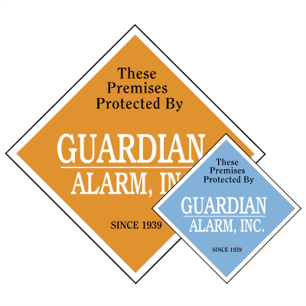 3" x 3" diamond shaped double face security decal with permanent,... from ASI 89910 Stouse, LLC
