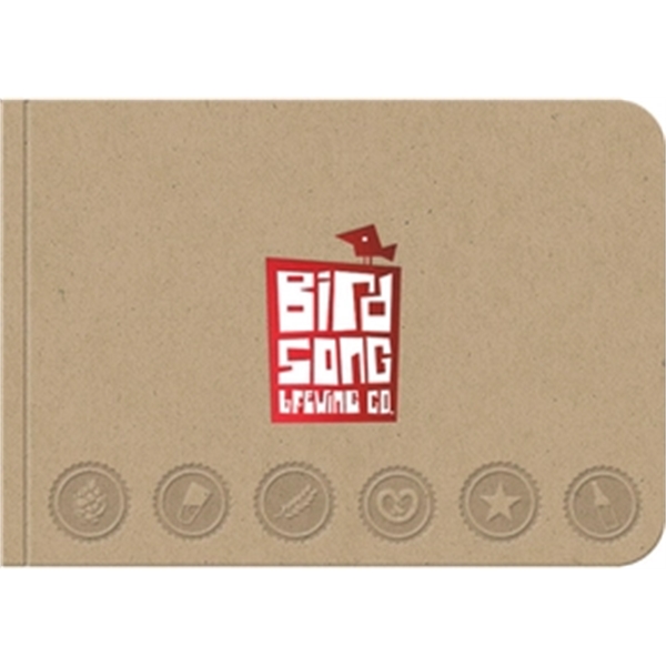 5" x 3.5" Lifestyle horizontal wraparound classic natural cover jotter with... from ASI 91340 Journalbooks/Timeplanner Calendars