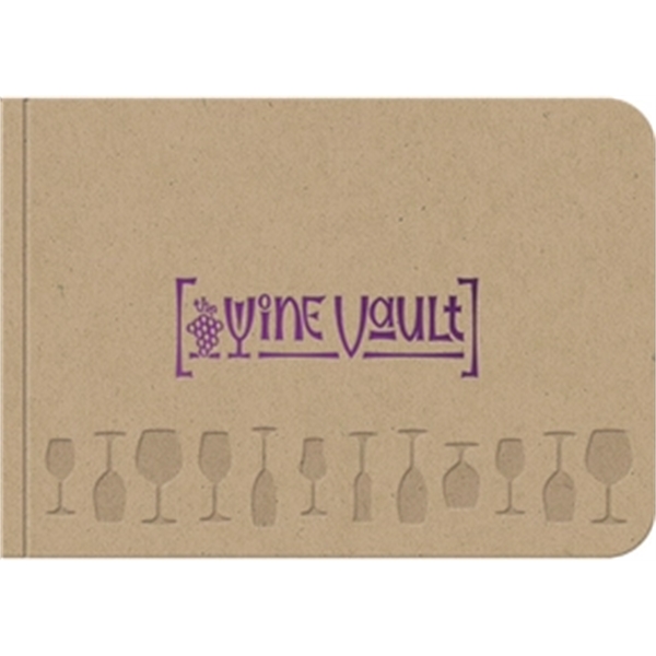 5" x 3.5" Lifestyle horizontal classic natural wine jotter with foil... from ASI 91340 Journalbooks/Timeplanner Calendars