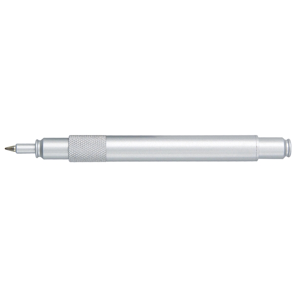 Rollerball pen with a solid brass barrel, satin chrome finish, metallic... from ASI 68190 Lungsal / Lungsal