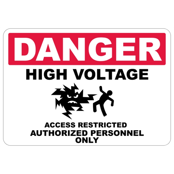 10" x 7" white polyethylene sign; suitable for indoor and outdoor... from ASI 89910 Stouse, LLC