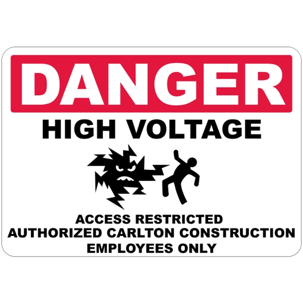 10" x 7" white polyethylene sign; suitable for indoor and outdoor... from ASI 89910 Stouse, LLC