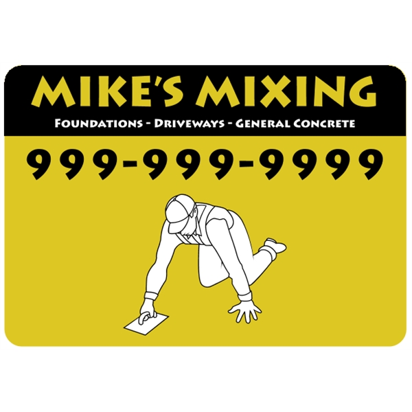 10" x 7" white polyethylene sign; suitable for indoor and outdoor... from ASI 89910 Stouse, LLC