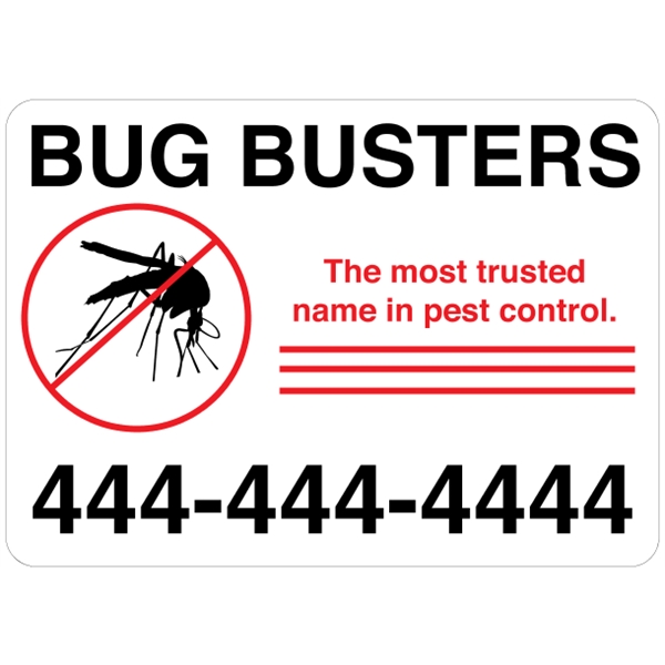 14" x 10" white polyethylene sign; suitable for indoor and outdoor... from ASI 89910 Stouse, LLC