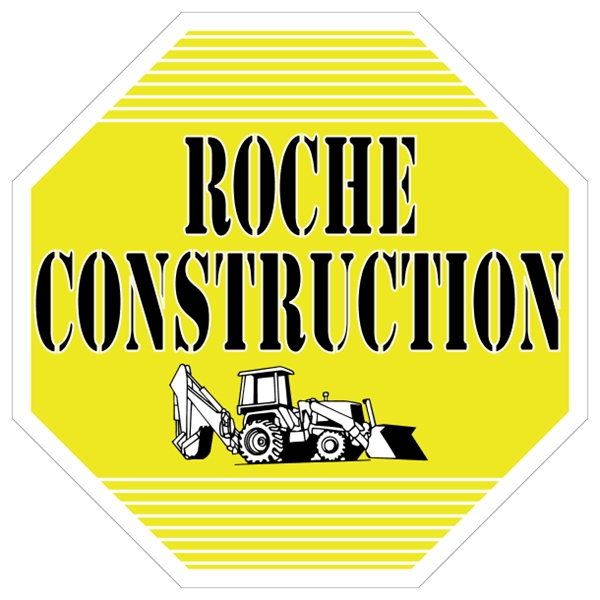 12" x 12" octagon shaped white polyethylene sign; suitable for indoor... from ASI 89910 Stouse, LLC