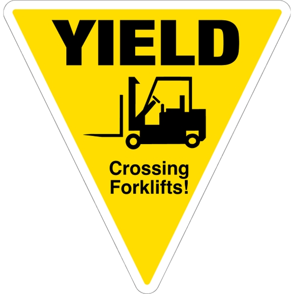 11.75" x 12" triangle shaped white polyethylene sign; suitable for indoor... from ASI 89910 Stouse, LLC