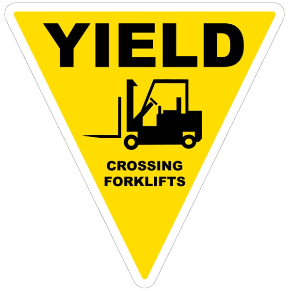 11.75" x 12" triangle shaped white polyethylene sign; suitable for indoor... from ASI 89910 Stouse, LLC