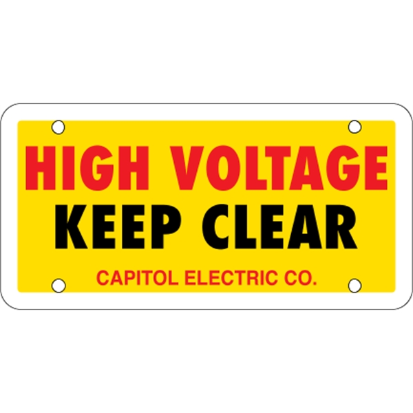 6" x 3" white polyethylene sign; suitable for indoor and outdoor... from ASI 89910 Stouse, LLC