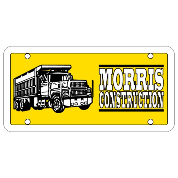 6" x 3" white polyethylene sign; suitable for indoor and outdoor... from ASI 89910 Stouse, LLC