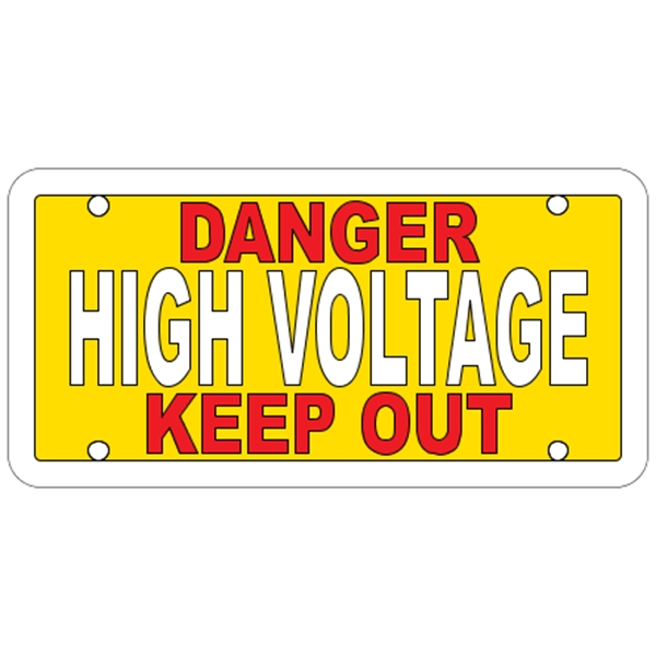 6" x 3" white polyethylene sign; suitable for indoor and outdoor... from ASI 89910 Stouse, LLC