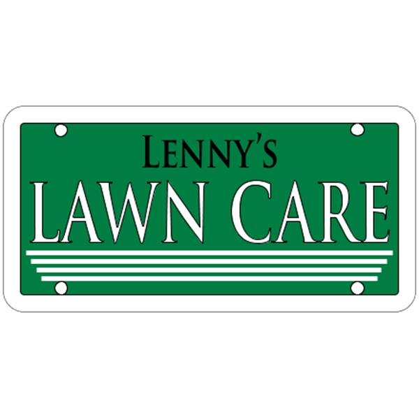 6" x 3" white polyethylene sign; suitable for indoor and outdoor... from ASI 89910 Stouse, LLC