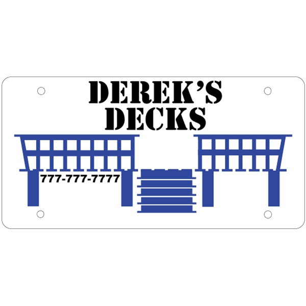 8" x 4" white polyethylene sign; suitable for indoor and outdoor... from ASI 89910 Stouse, LLC