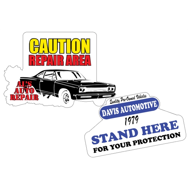 Custom white vinyl floor decals are acceptable for tile, linoleum and... from ASI 89910 Stouse, LLC