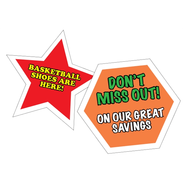 Custom white vinyl floor decals are acceptable for tile, linoleum and... from ASI 89910 Stouse, LLC