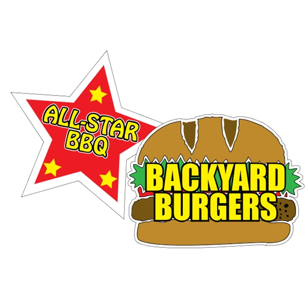 Custom white vinyl floor decals are acceptable for tile, linoleum and... from ASI 89910 Stouse, LLC