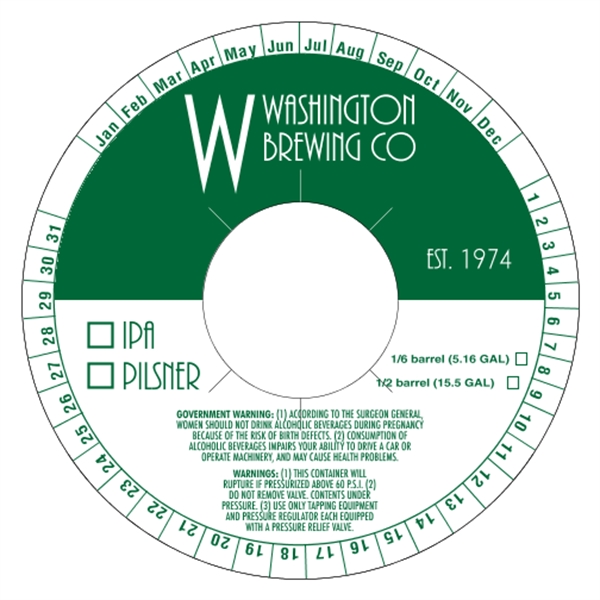 6.5" keg collar made of .018" polyethylene with customization.... from ASI 89910 Stouse, LLC