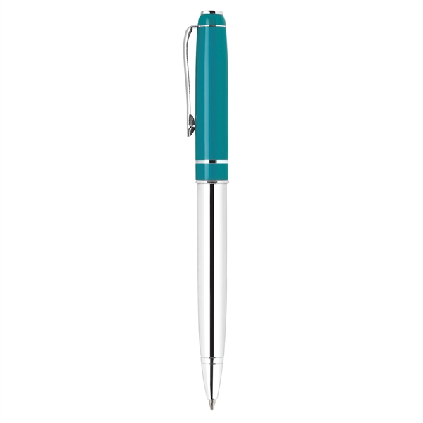 Aluminum twist-action pen with a laquered colored cap, enamel coating finish,... from ASI 68190 Lungsal / Lungsal