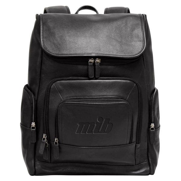 Done In rich supple nappa leather, this executive backpack is crafted... from ASI 79384 Preferred Nation Inc