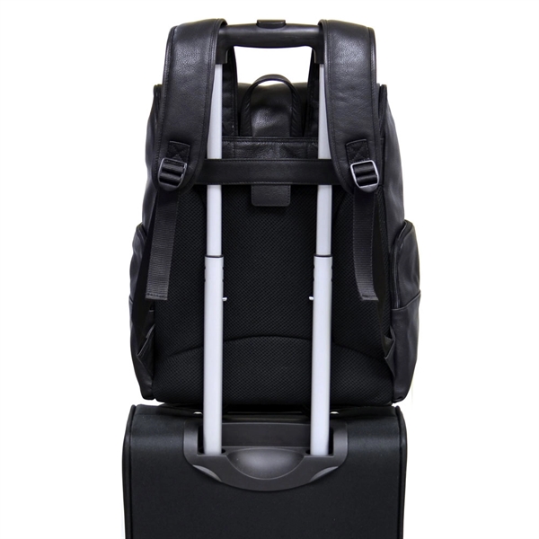 Done In rich supple nappa leather, this executive backpack is crafted... from ASI 79384 Preferred Nation Inc