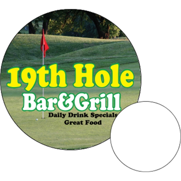 3.75" circle shaped coaster made of .035" or .055" thick paperboard;... from ASI 89910 Stouse, LLC