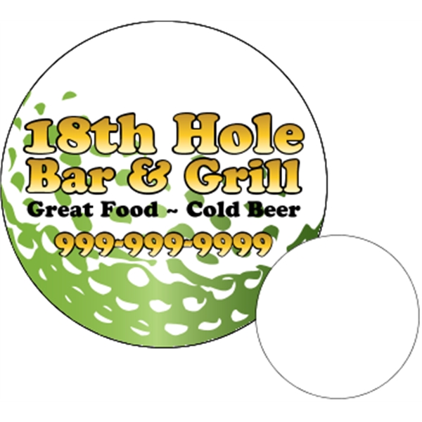 3.75" circle shaped coaster made of .035" or .055" thick paperboard;... from ASI 89910 Stouse, LLC