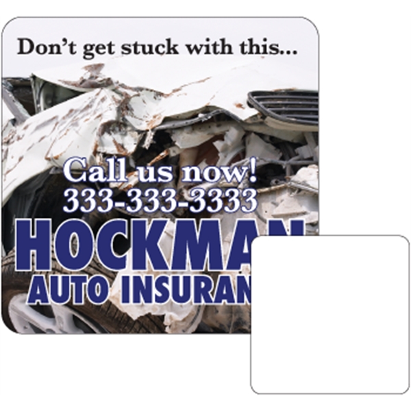 Square shaped beverage coaster made of .035" or .055" thick paperboard;... from ASI 89910 Stouse, LLC