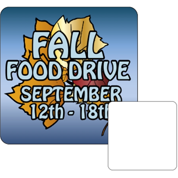 Square shaped beverage coaster made of .035" or .055" thick paperboard;... from ASI 89910 Stouse, LLC