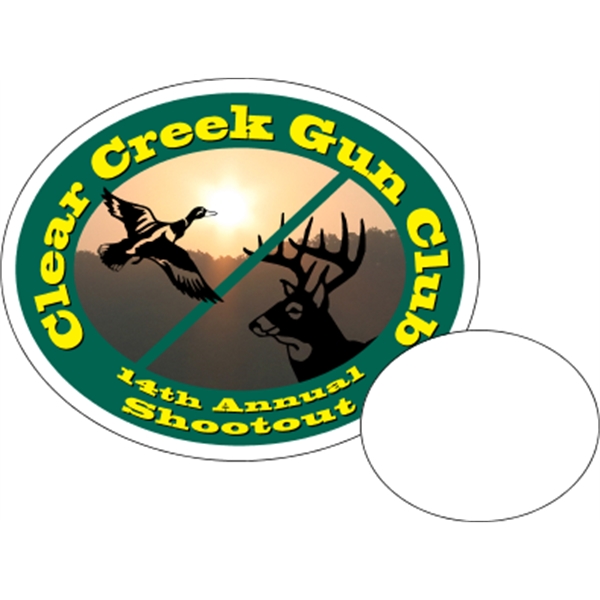 Oval shaped beverage coaster made of .035" or .055" thick paperboard;... from ASI 89910 Stouse, LLC