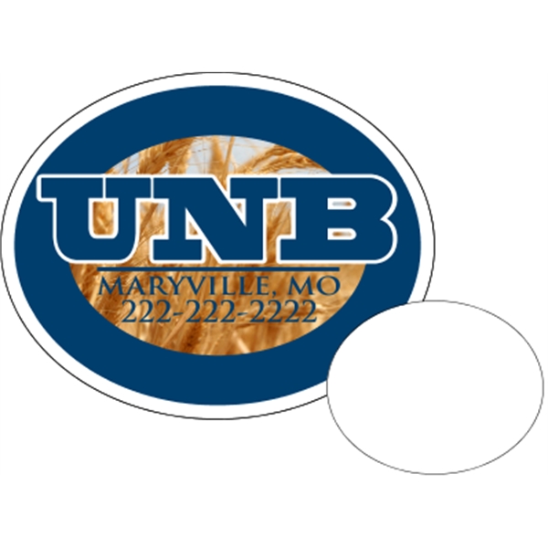 Oval shaped beverage coaster made of .035" or .055" thick paperboard;... from ASI 89910 Stouse, LLC